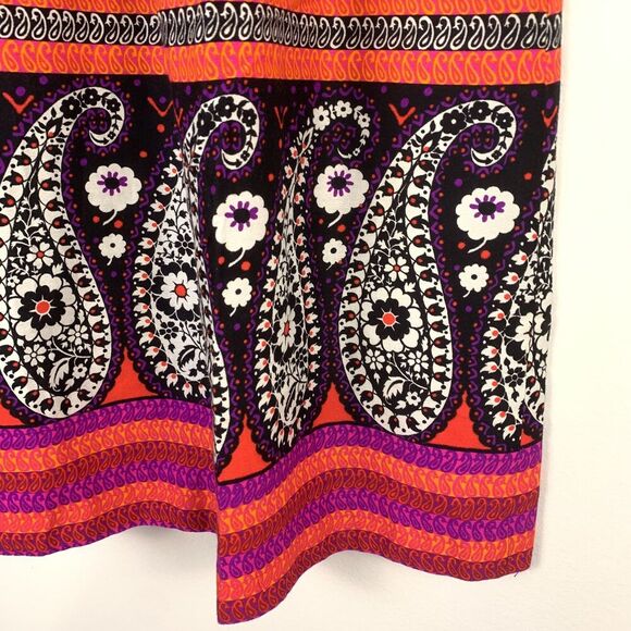 VTG Alex Colman 1960s 70s Womens XS Paisley Maxi Skirt Boho Hippy Psychedelic - Picture 4 of 9